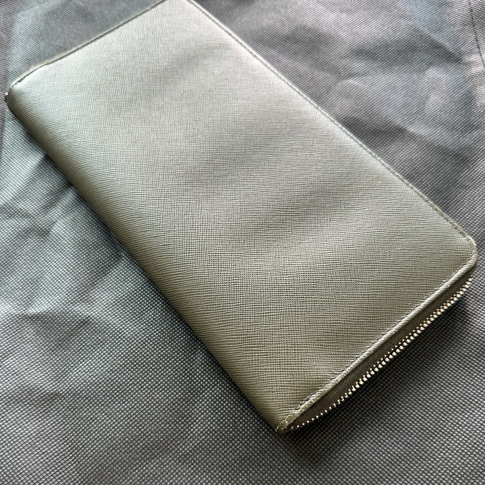 Prada Saffiano leather long wallet